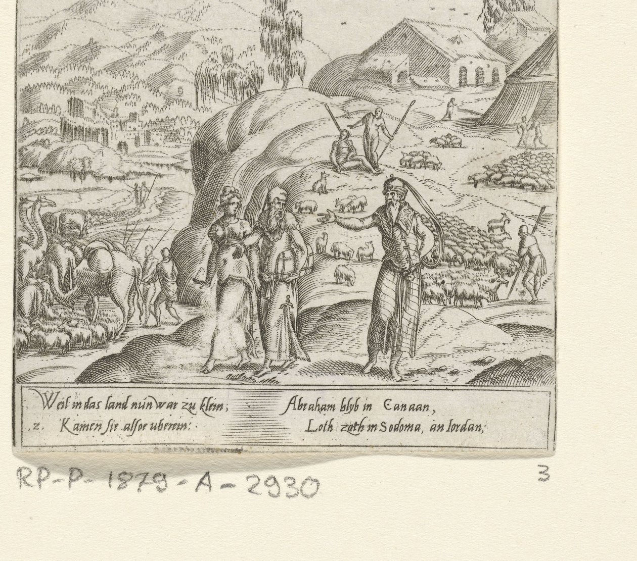 Rozloučení s Abrahamem a Lotem The Life of Abraham (název série) od Cornelis Bos