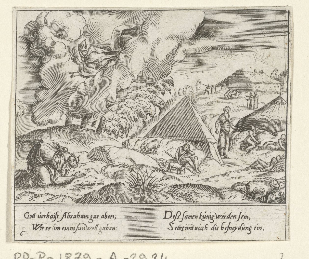 Bůh slibuje Abrahamovi syna The Life of Abraham (název série) od Cornelis Bos