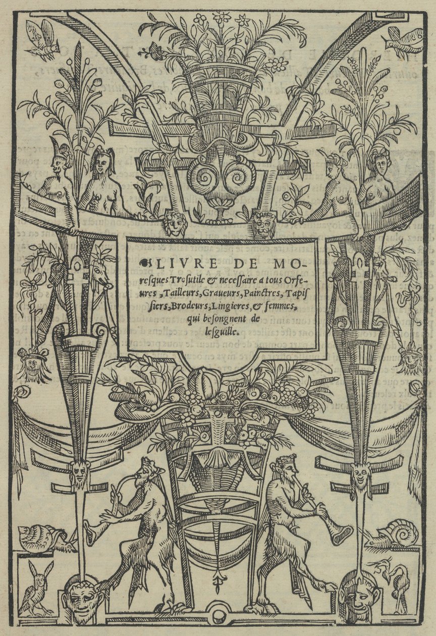 Livre de Moresques, titulní strana recto, 1546. od Cornelis Bos