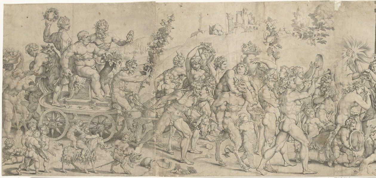 Triomf van Bacchus od Cornelis Bos