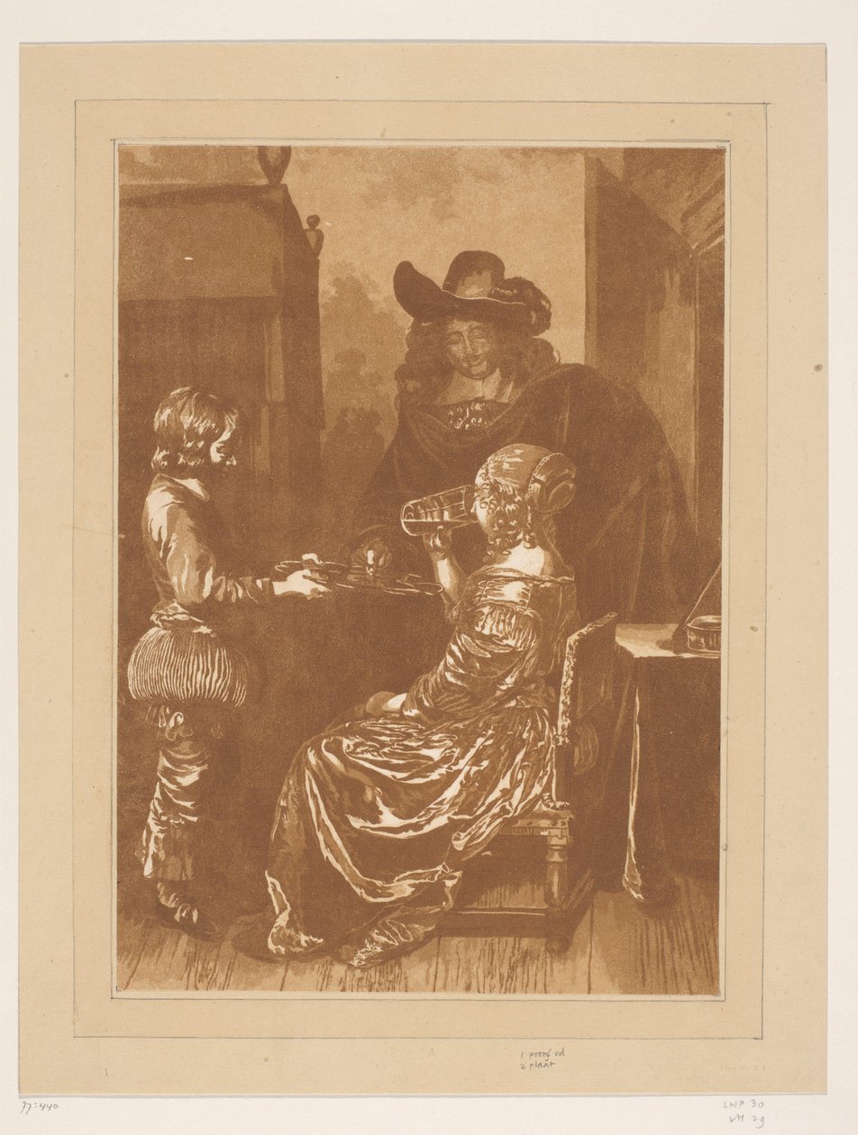 Pán a paní se stránkou od Cornelis Brouwer