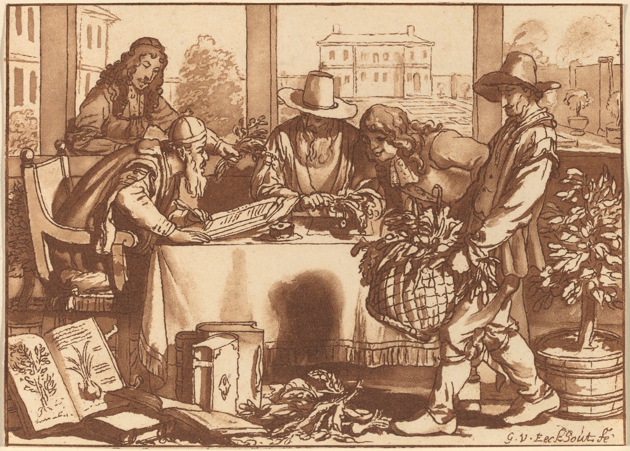 Zahradník, 1780, publikoval 1787. od Cornelis Brouwer
