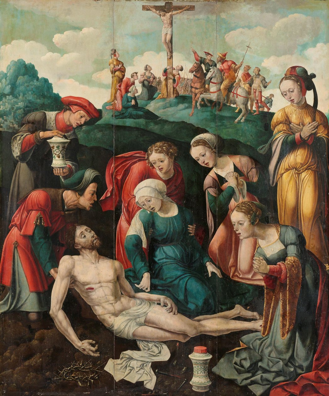 Oplakávání Krista od Cornelis Cornelisz II Buys (attributed to)