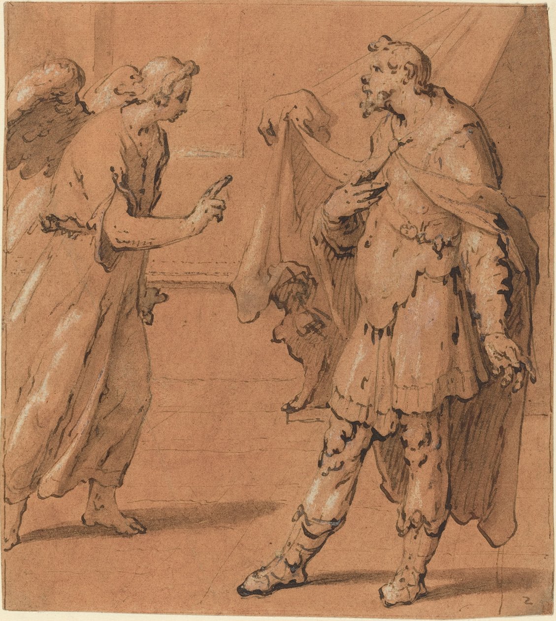 Anděl se zjevuje setníkovi Corneliovi od Cornelis Cornelisz van Haarlem