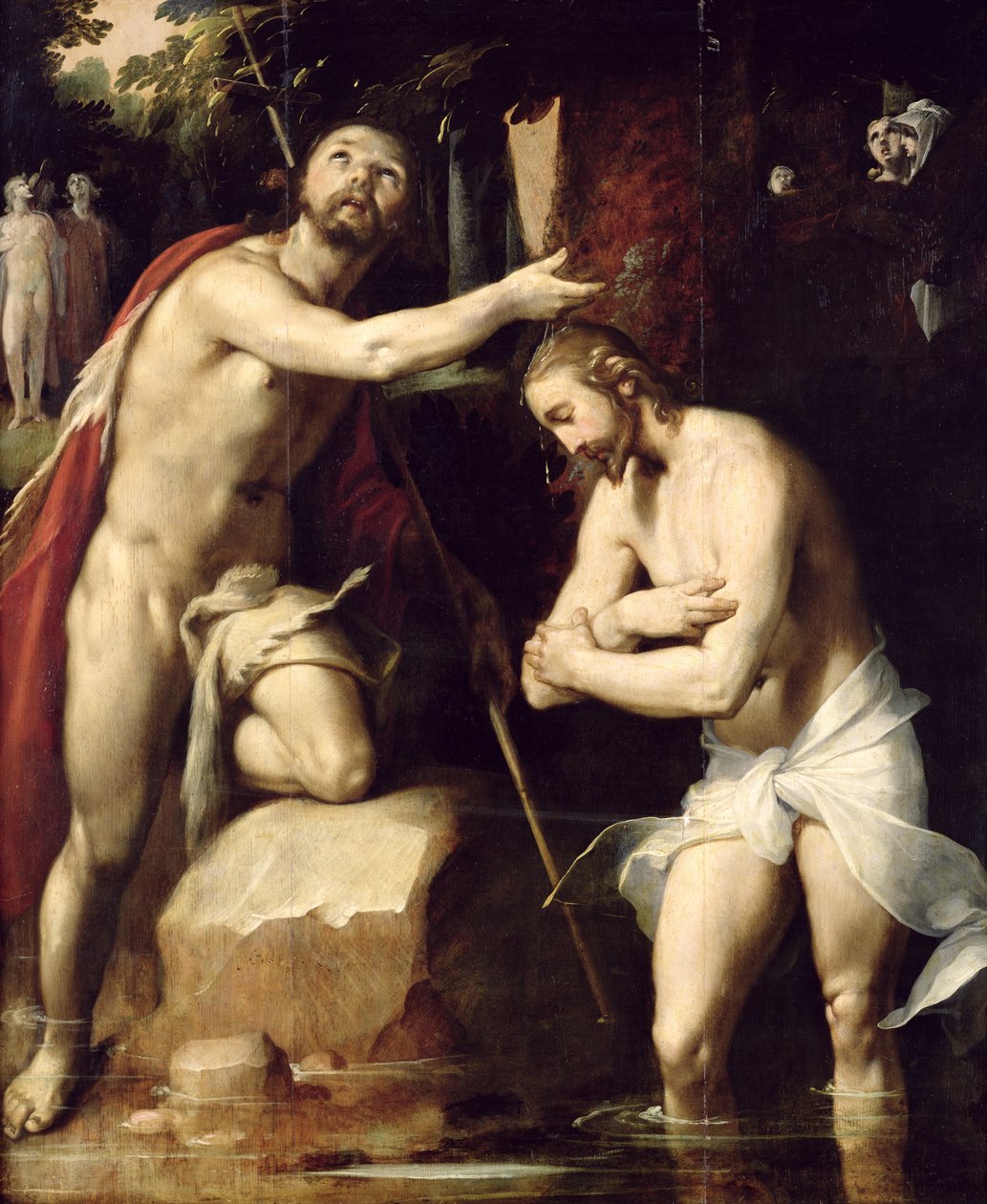 Křest Kristův od Cornelis Cornelisz van Haarlem