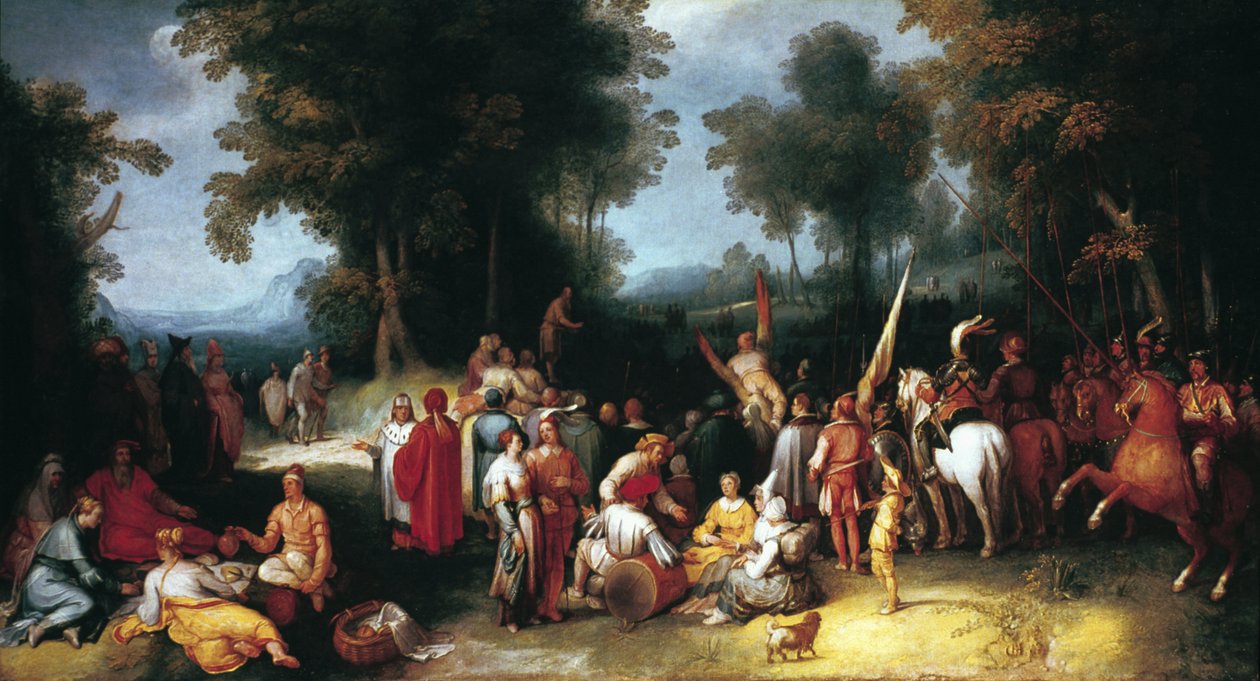 Kázání svatého Jana Křtitele, 1602 od Cornelis Cornelisz van Haarlem