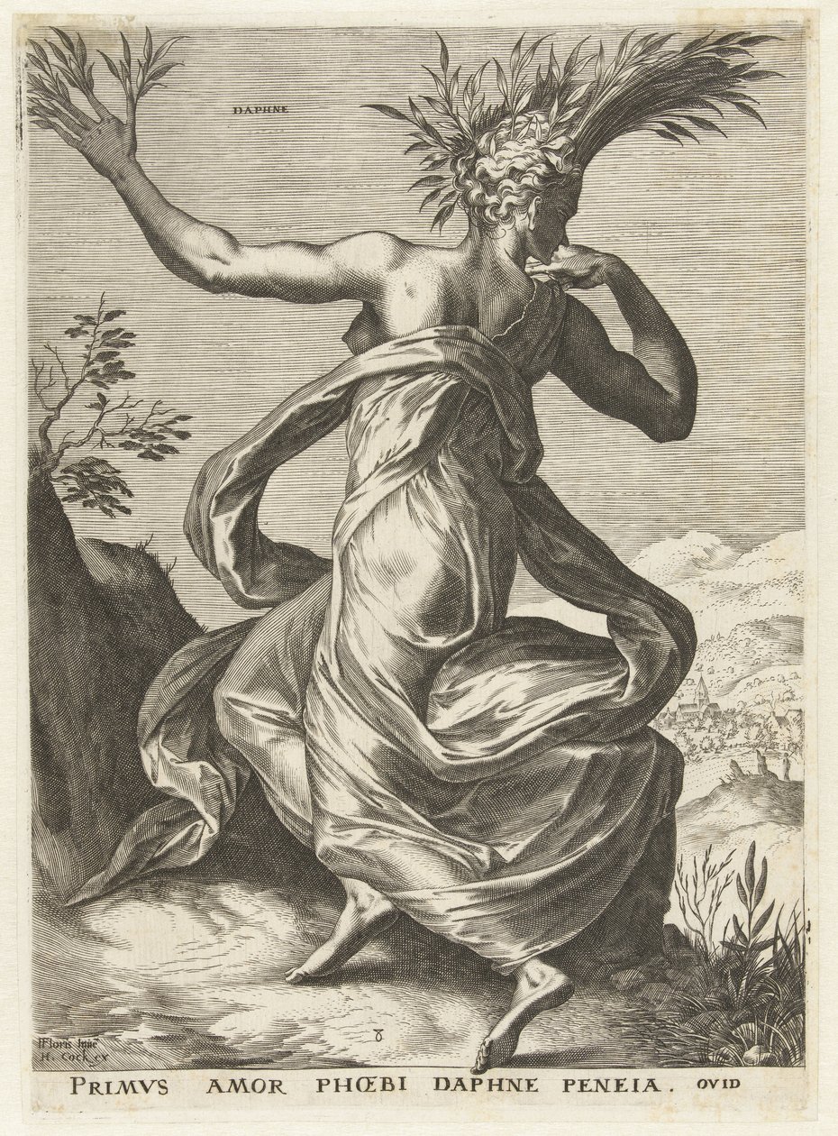 Daphne Bohyně a nymfy (název série) od Cornelis Cort