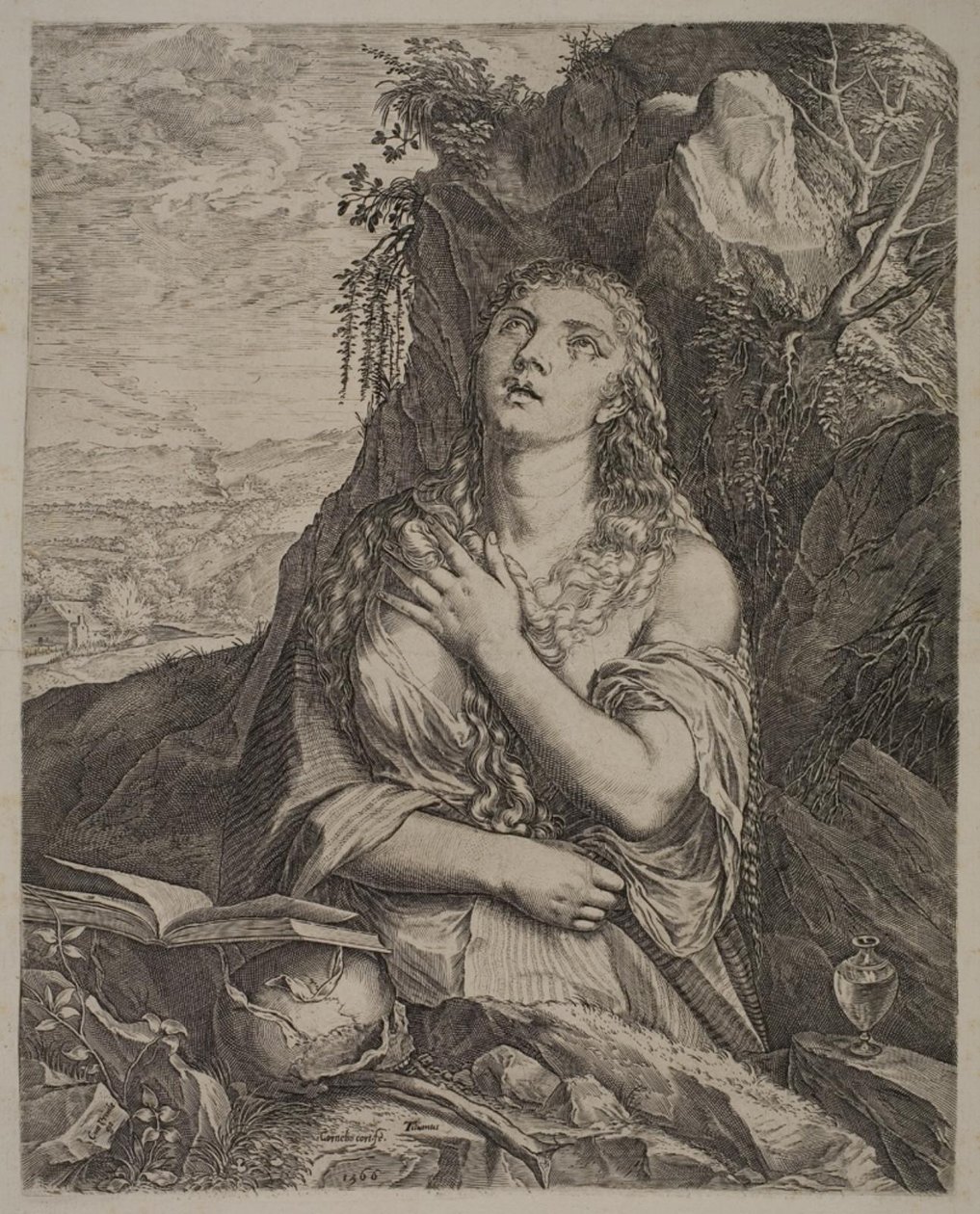 Kající svatá Máří Magdalena od Cornelis Cort