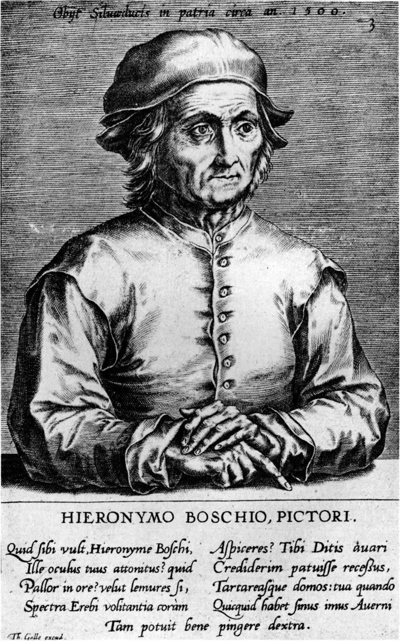 Portrét Hieronyma Bosche, 70. léta 16. století. od Cornelis Cort