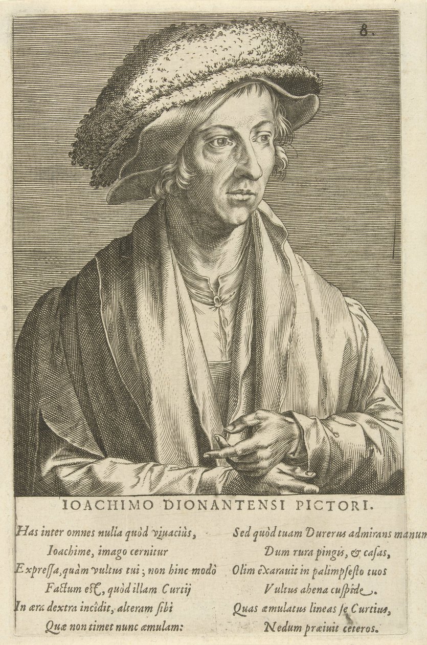 Portrét malíře Joachima Patiniera od Cornelis Cort