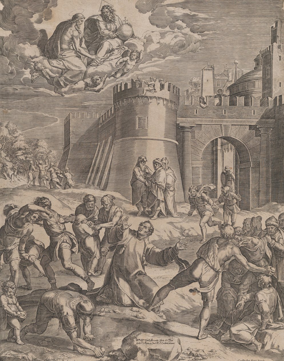 Umučení svatého Štěpána, 1576. od Cornelis Cort