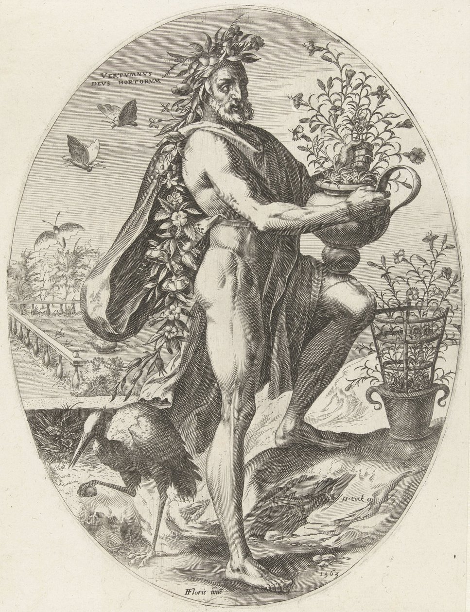 vertumnus Bohové zemědělství (název série) od Cornelis Cort