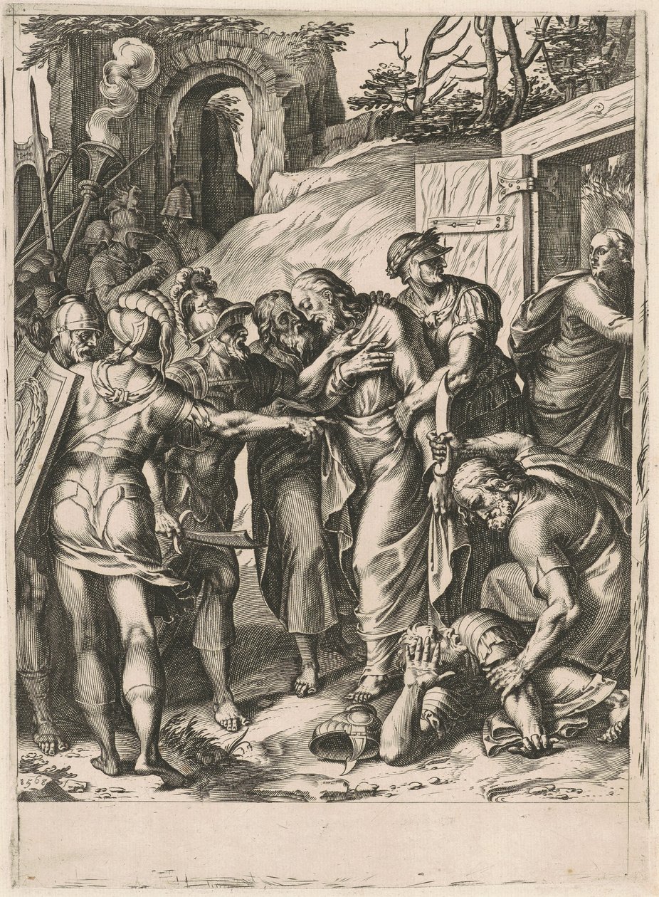 Zrada Krista od Cornelis Cort, after Girolamo Muziano