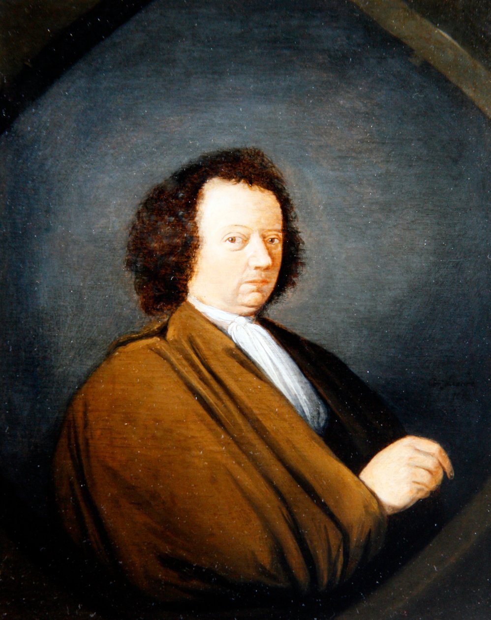 Portrét muže, poloviční délka, sedící, 1680 od Cornelis Dusart