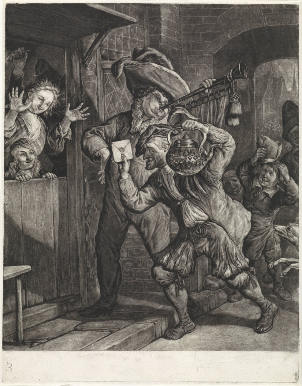 Loterie v Grootebroeku, 1694 od Cornelis Dusart
