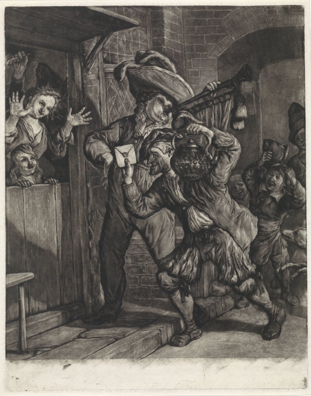 Loterie v Grootebroeku, 1694 od Cornelis Dusart