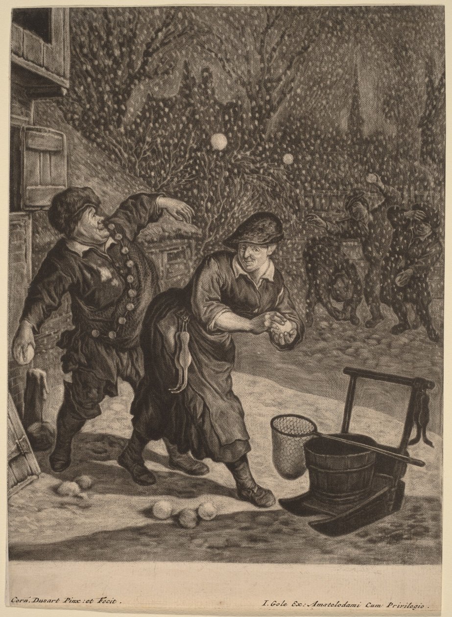 Březen od Cornelis Dusart