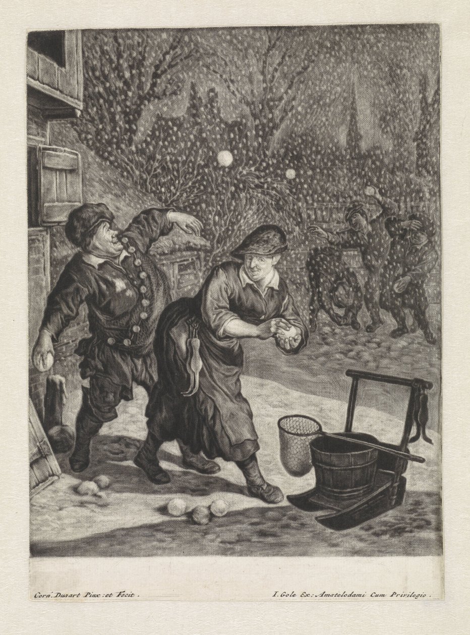 březen od Cornelis Dusart