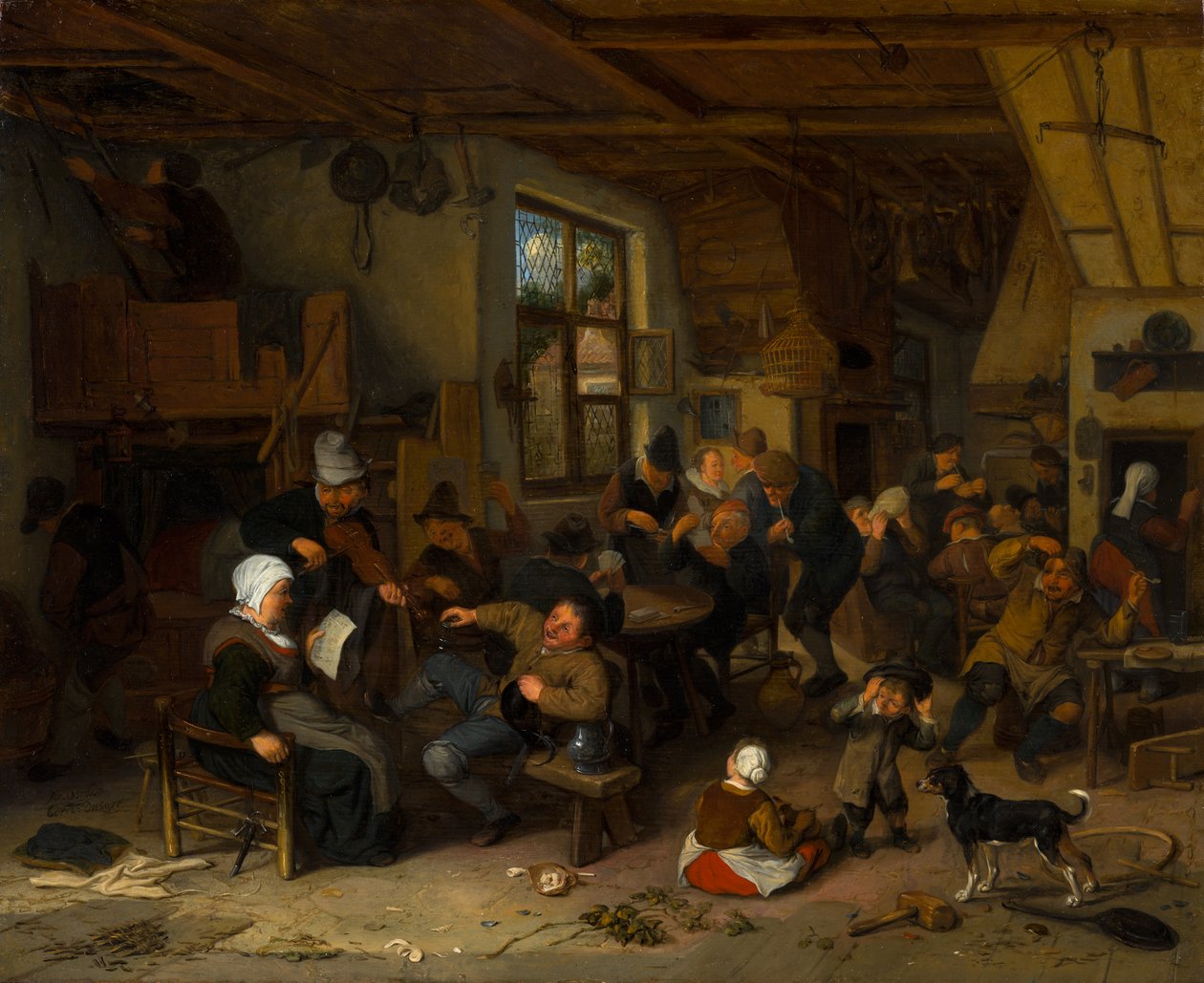 Selský hostinec od Cornelis Dusart