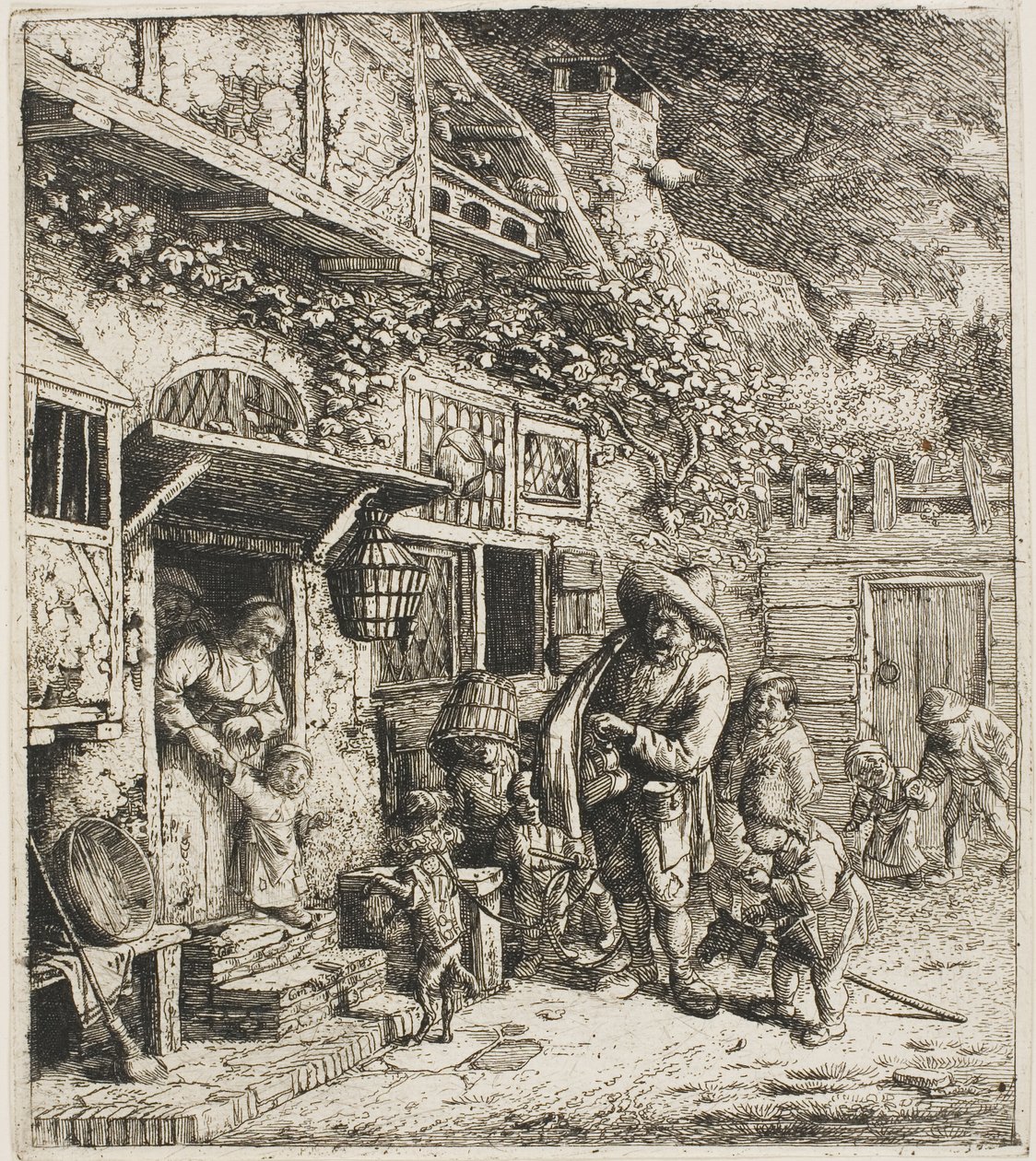 Tančící pes od Cornelis Dusart