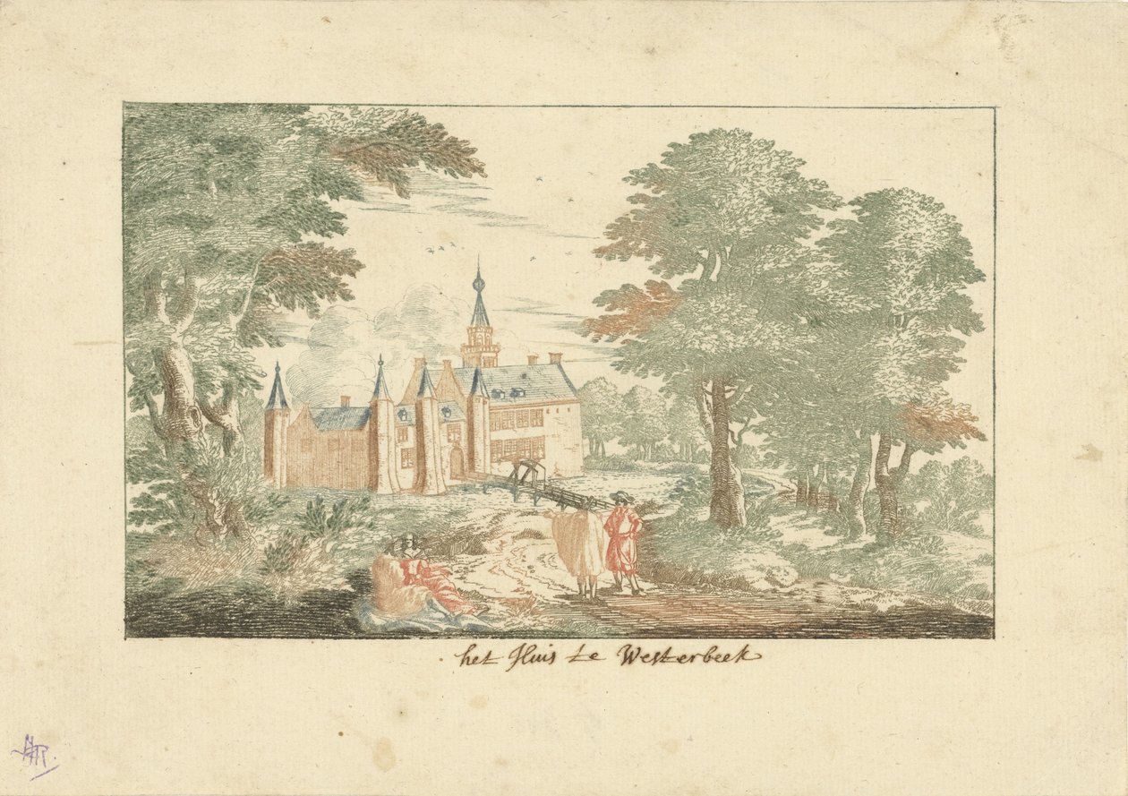 Hrad Westerbeek Dům ve Westerbeeku (název na objektu) od Cornelis Elandts