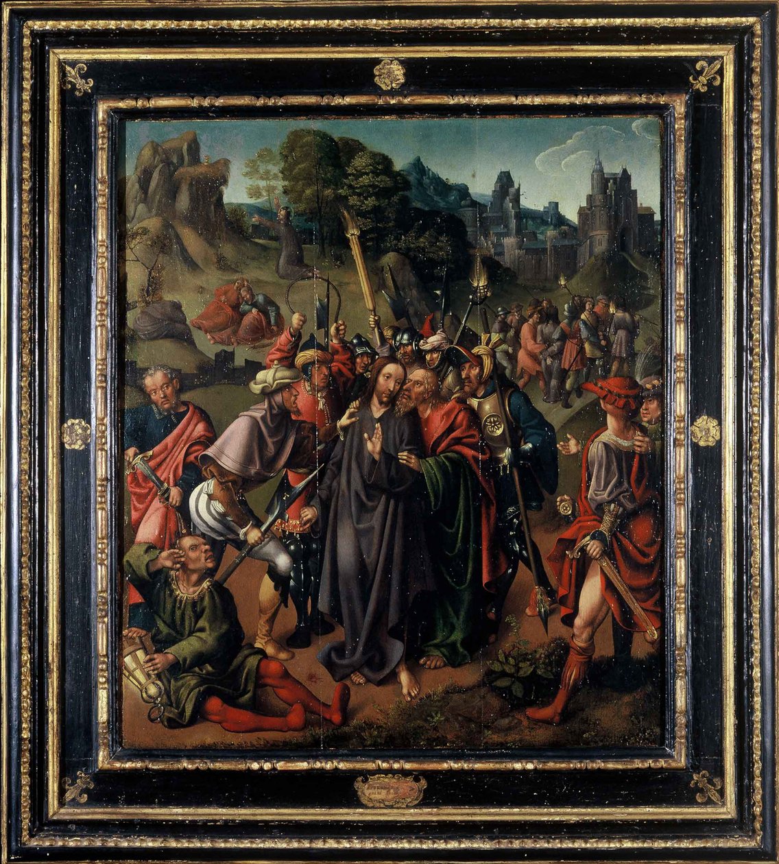 Zajetí Krista, počátek 16. století. od Cornelis Engebrechtsz