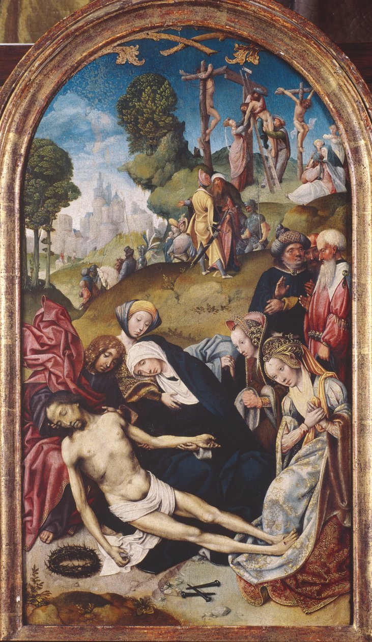 Oplakávání Krista, kolem 1515-20 (olej na desce) od Cornelis Engebrechtsz