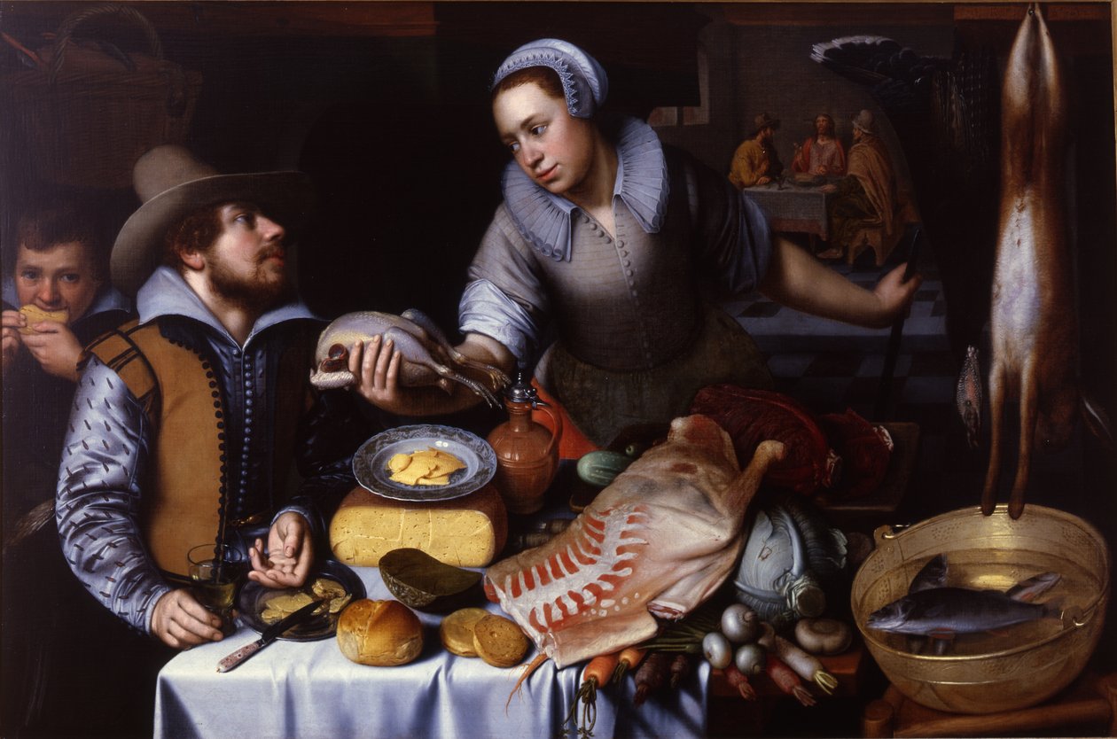 Večeře v Emauzích, 1612 od Cornelis Engelsz