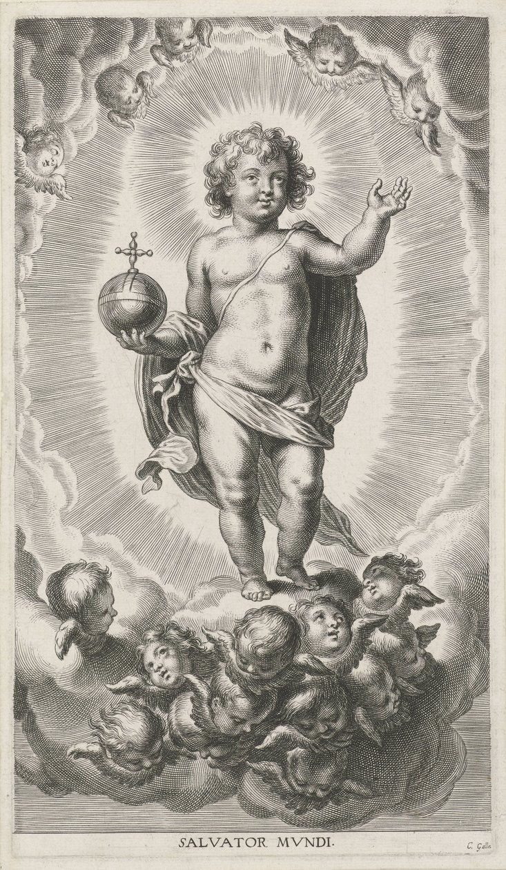 Kristovo dítě s koulí od Cornelis Galle (I)