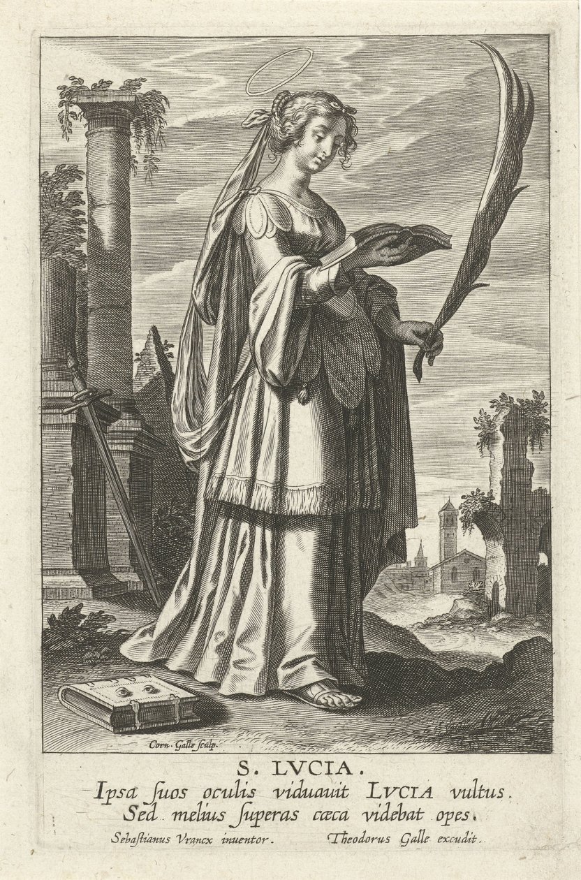 H. Lucy Mirror of the Illustrious Virgins (název série) od Cornelis Galle (I)
