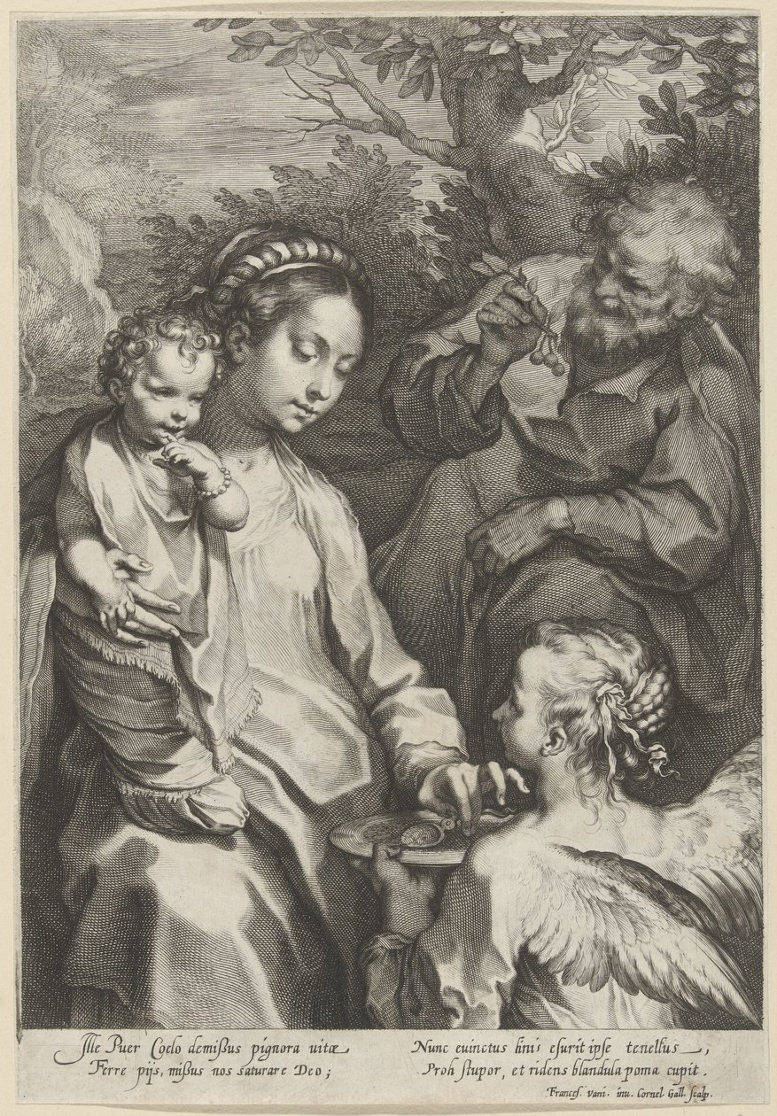 Marie krmí dítě od Cornelis Galle (I)