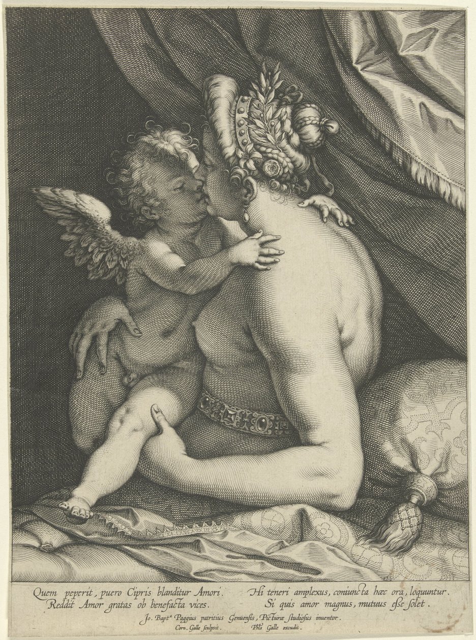 Venuše kust Láska od Cornelis Galle (I)