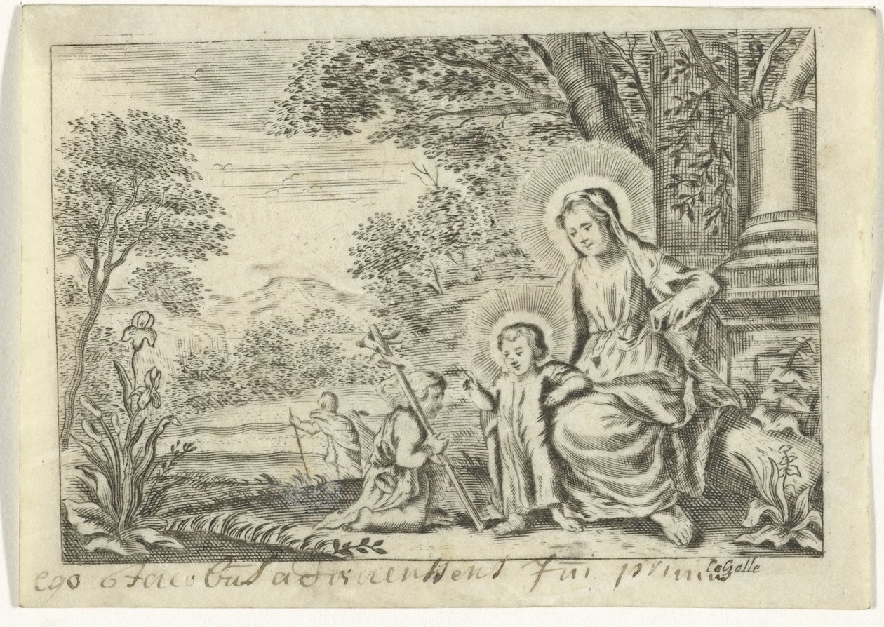 Svatá rodina s Janem Křtitelem od Cornelis Galle (II)