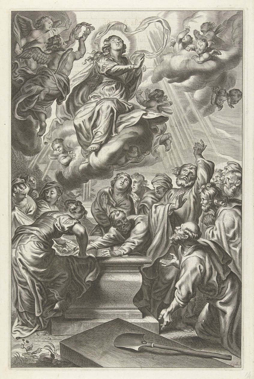 Nanebevzetí Marie od Cornelis Galle (II)