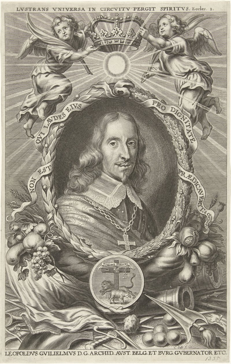 Portrét Leopolda Willema, arcivévody rakouského od Cornelis Galle (II)