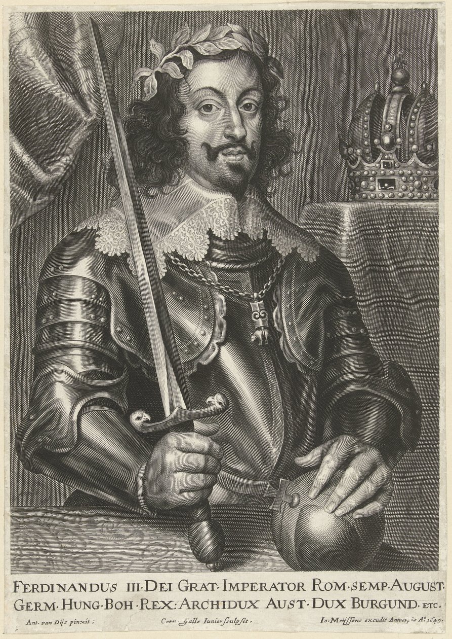 Portrét císaře Ferdinanda III od Cornelis Galle (II)