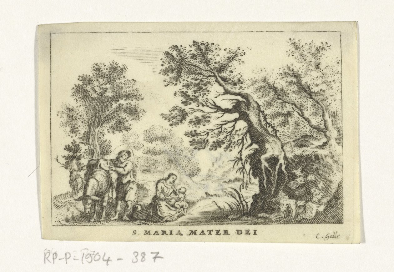 Odpočinek na útěku do Egypta od Cornelis Galle (II)