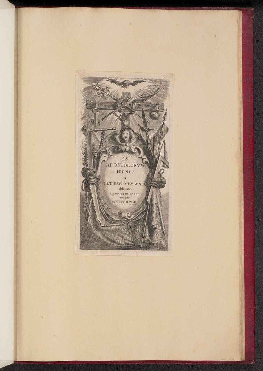 Titulní štítek pro SS. Apostolorum ikony od Cornelis Galle I after Sir Peter Paul Rubens