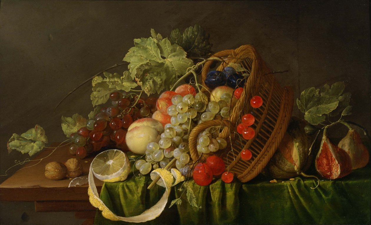 Zátiší s košíkem ovoce, cca 1654 od Cornelis de Heem