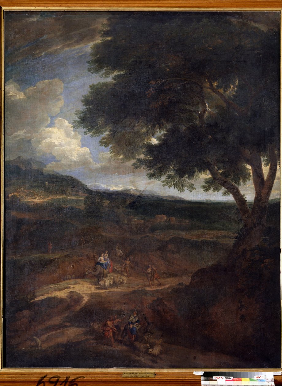 „Jakobův návrat do země Kanaán se svými manželkami a dětmi“ (Jacobův návrat) Obraz Constantina Cornelise Huysmanse (1648-1727) Státní muzeum umění, Tula, Rusko od Cornelis Huysmans
