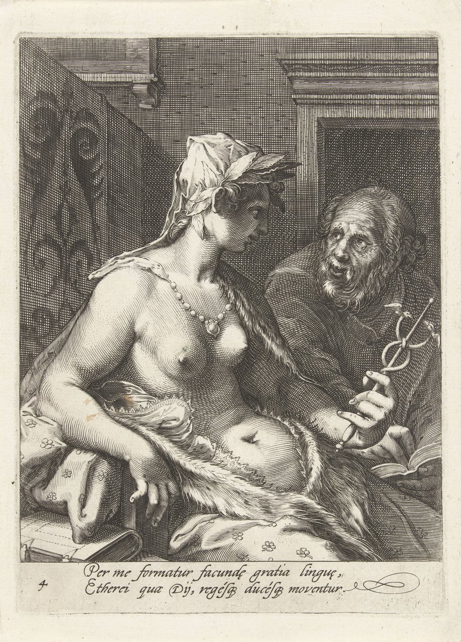 Rétorika Sedm svobodných umění (název série) od Cornelis Jacobsz. Drebbel