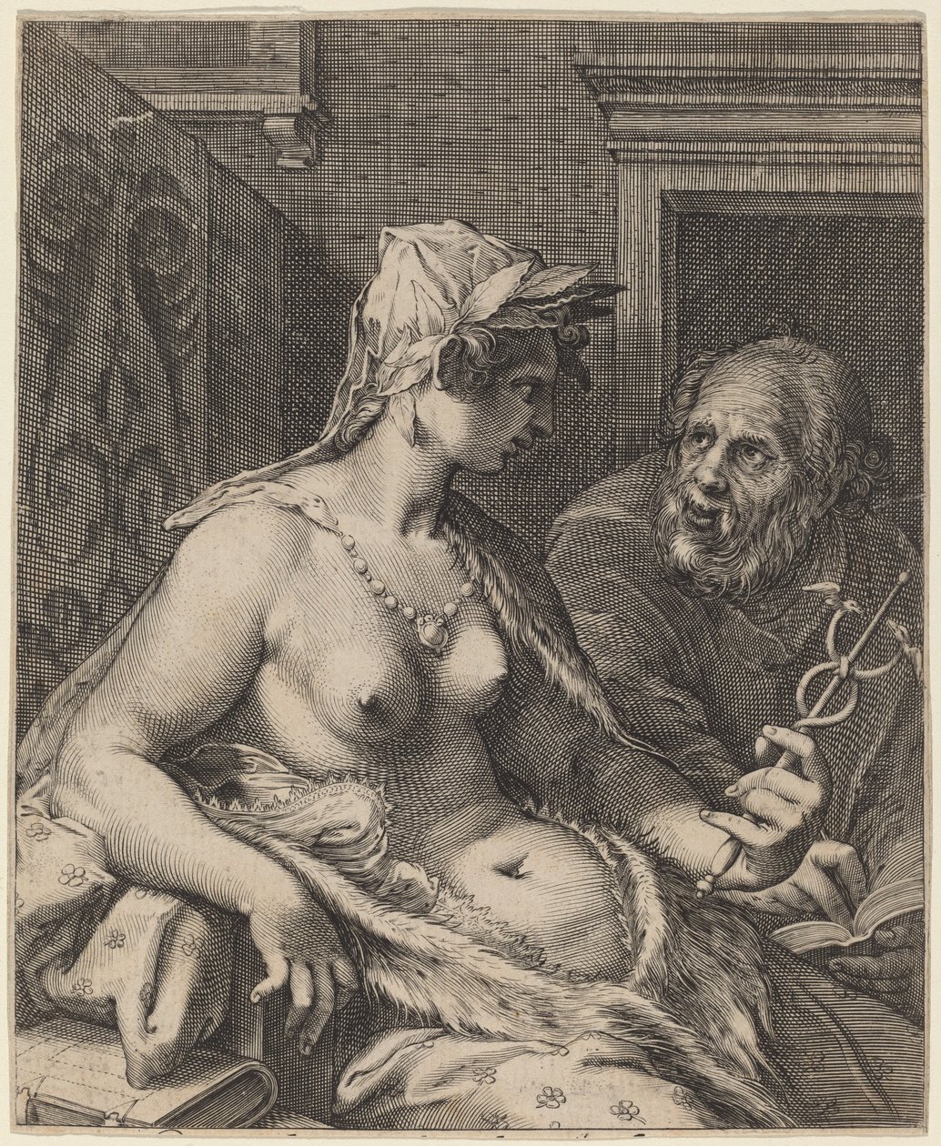 Poezie od Cornelis Jacobsz Drebbel, after Hendrik Goltzius