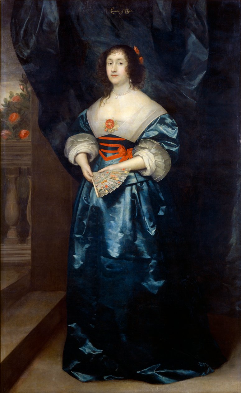 Diana Cecil, hraběnka z Elginu, c1638 od Cornelis Janssens van Ceulen