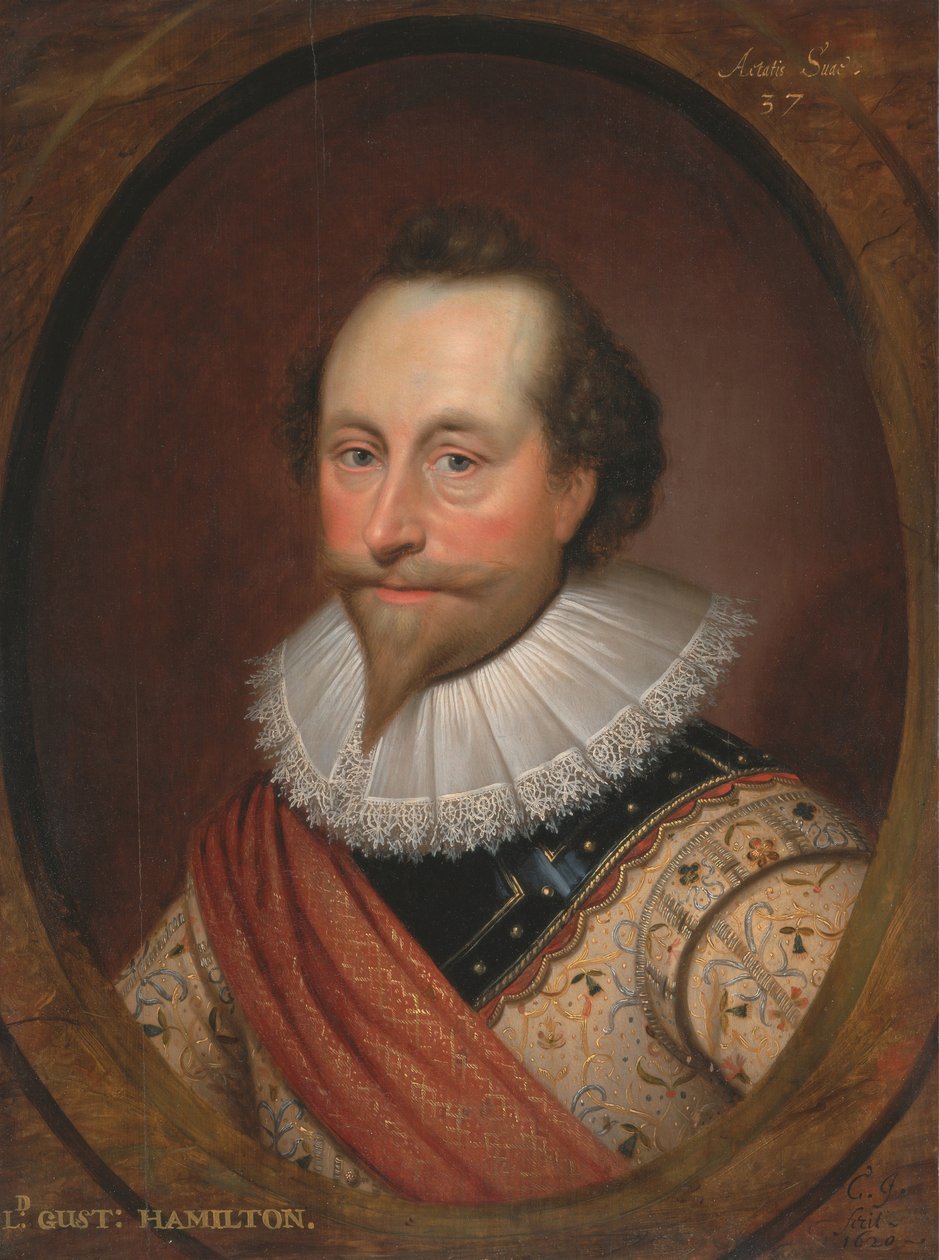 Portrét sira Alexandra Temple, 1620 od Cornelis Janssens van Ceulen