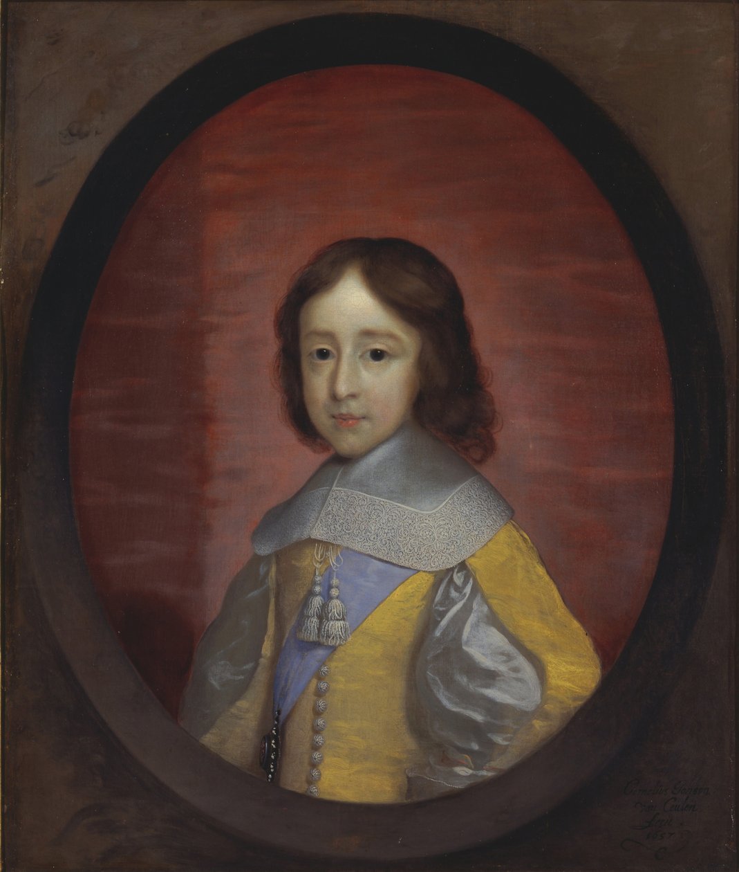 William III, princ Orange 1650-1702, jako dítě, 1657 od Cornelis Janssens van Ceulen