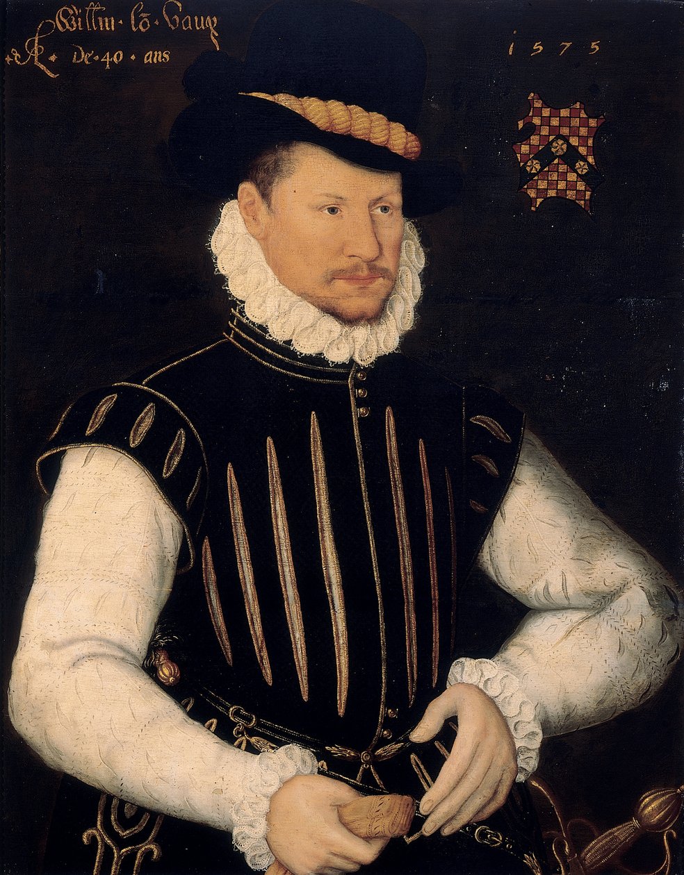 Portrét gentlemana, 1575 od Cornelis Ketel