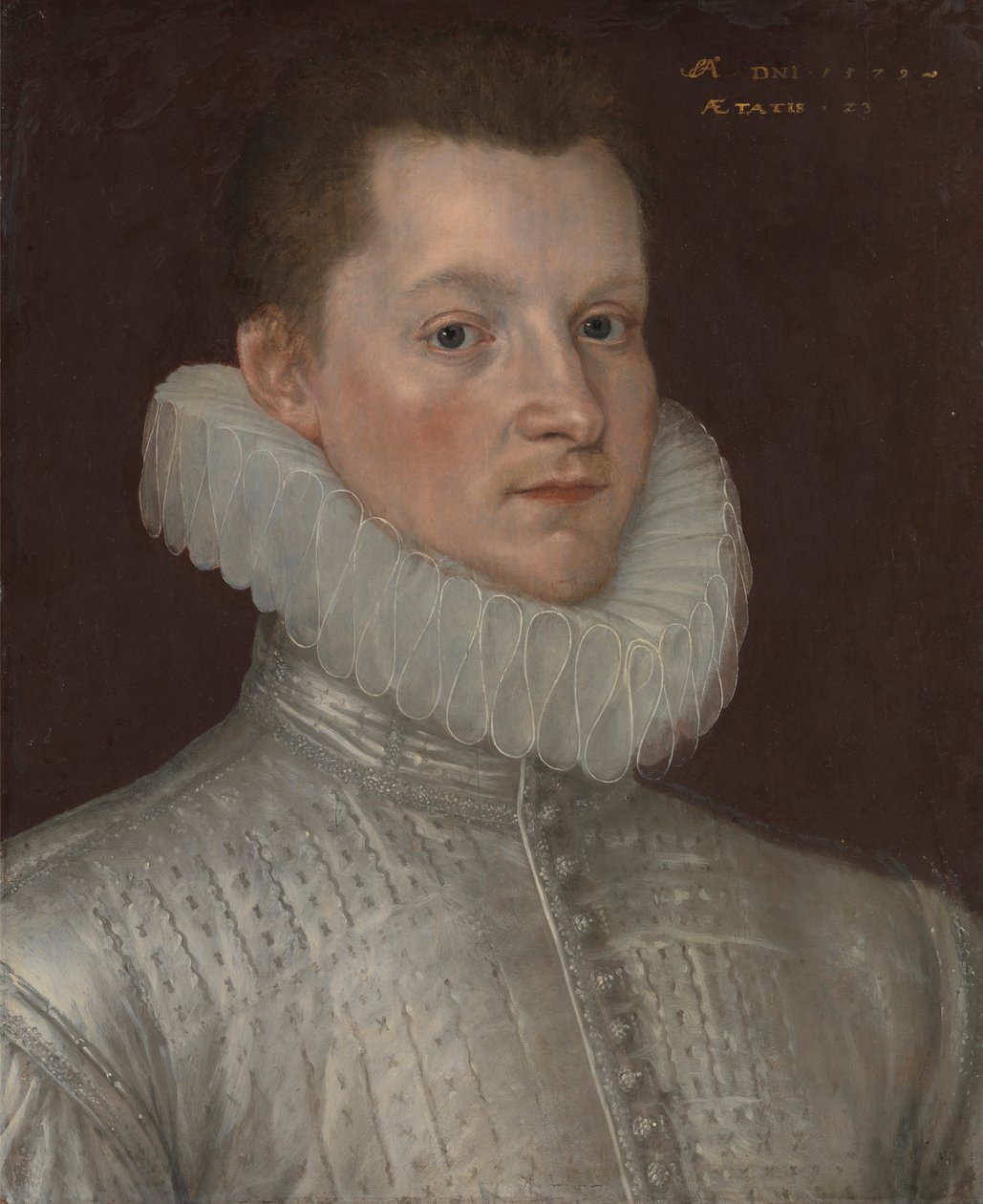 Sir John Smythe z Westenhanger, Kent (1557-1608) od Cornelis Ketel