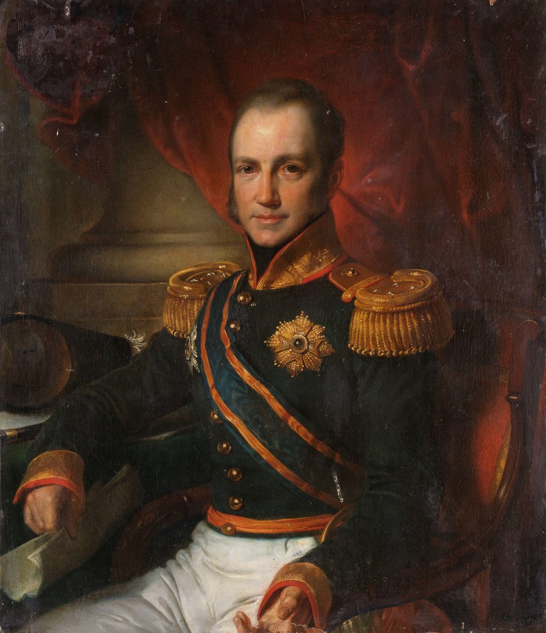 Portrét Godart Alexander Gerard Philip, baron van der Capellen, generální guvernér Nizozemské východní Indie od Cornelis Kruseman