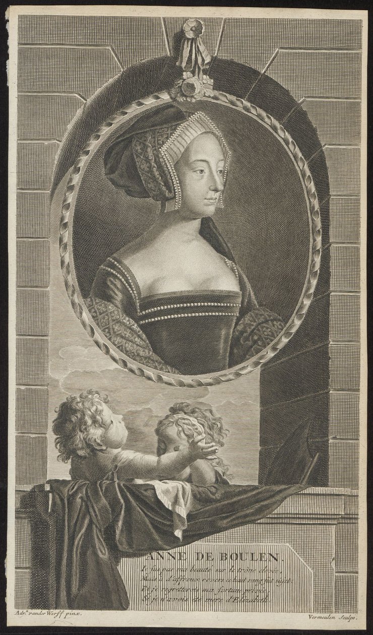 Anne Boleyn, 1697 od Cornelis Martinus Vermeulen