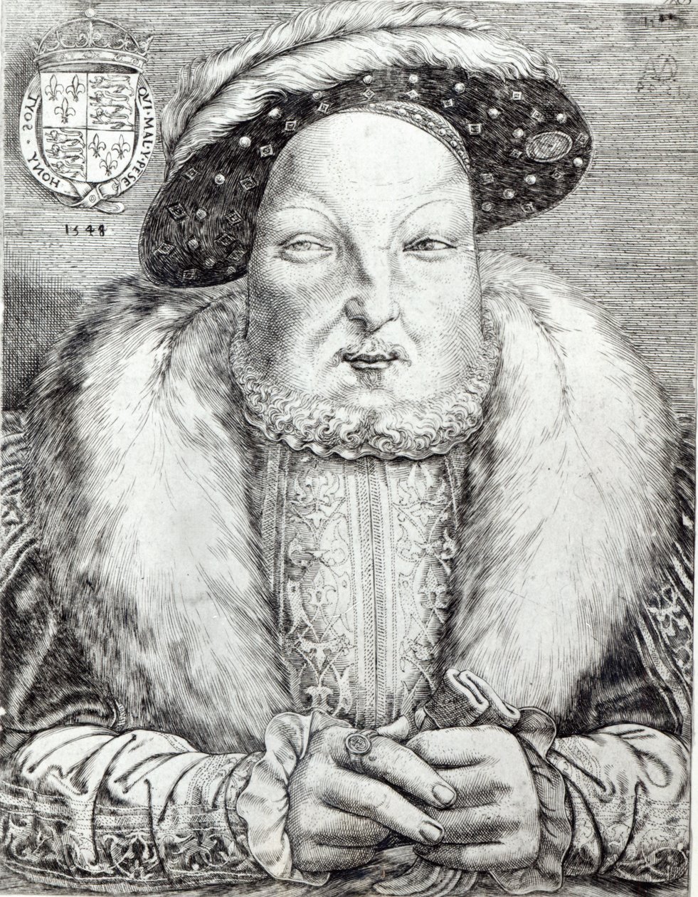 Portrét Jindřicha VIII., 1548 od Cornelis Massys